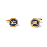 Martial Arts/Dance Cuff Links Gold - Shen Yun Collecrions