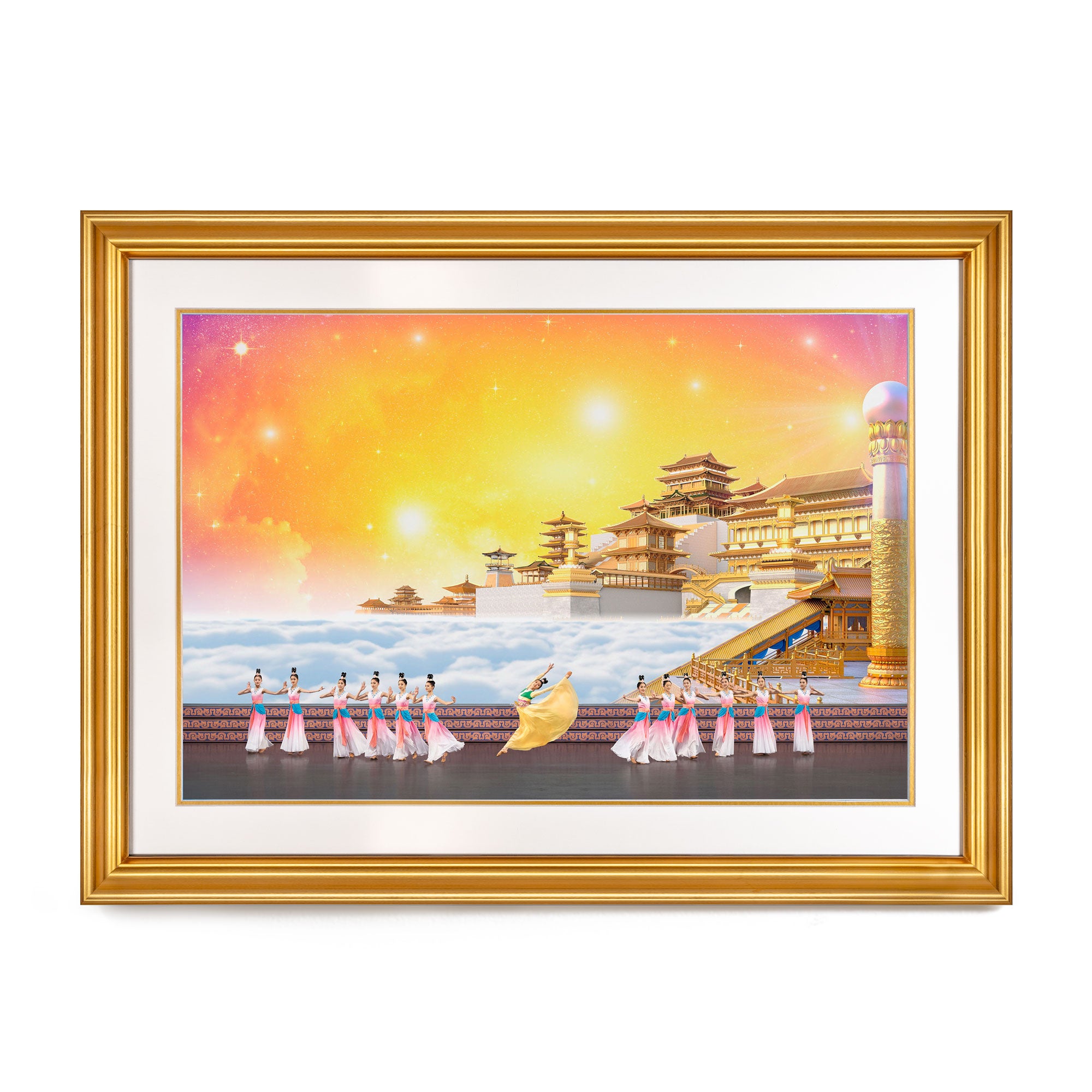 A Heavenly Scene Premium Giclée Print Gold | Shen Yun Collections 