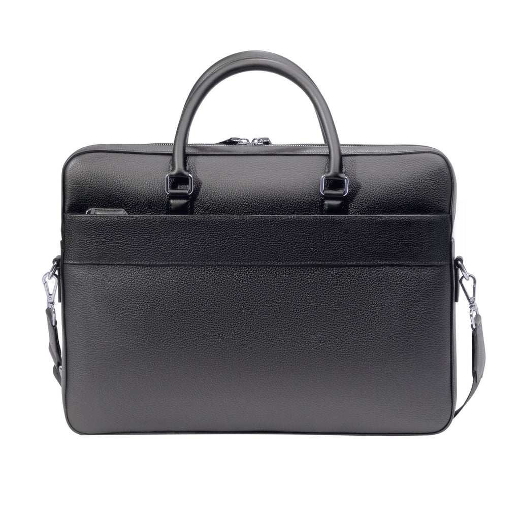 black leather briefcase backpack asia A Passage in Time Briefcase - Black