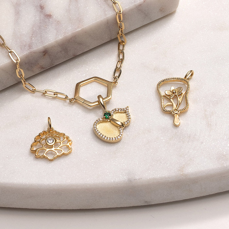 Charming Hulu Charm Gold Life Style2 | Shen Yun Shop