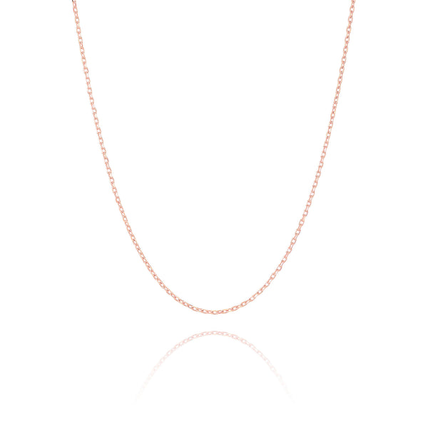Diamond Cut Cable Chain 18kt Rose Gold Image 1 | Shen Yun Shop