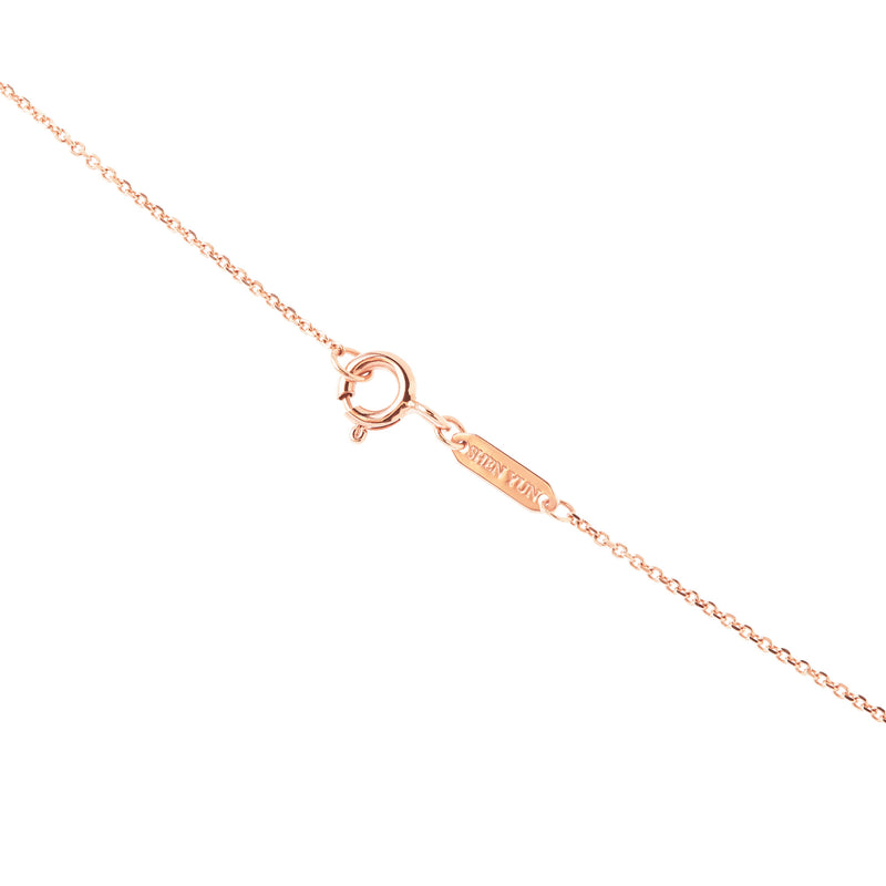 Diamond Cut Cable Chain 18kt Rose Gold Image 2 | Shen Yun Shop
