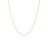 Diamond Cut Cable Chain 18kt Yellow Gold Image 1 | Shen Yun Shop