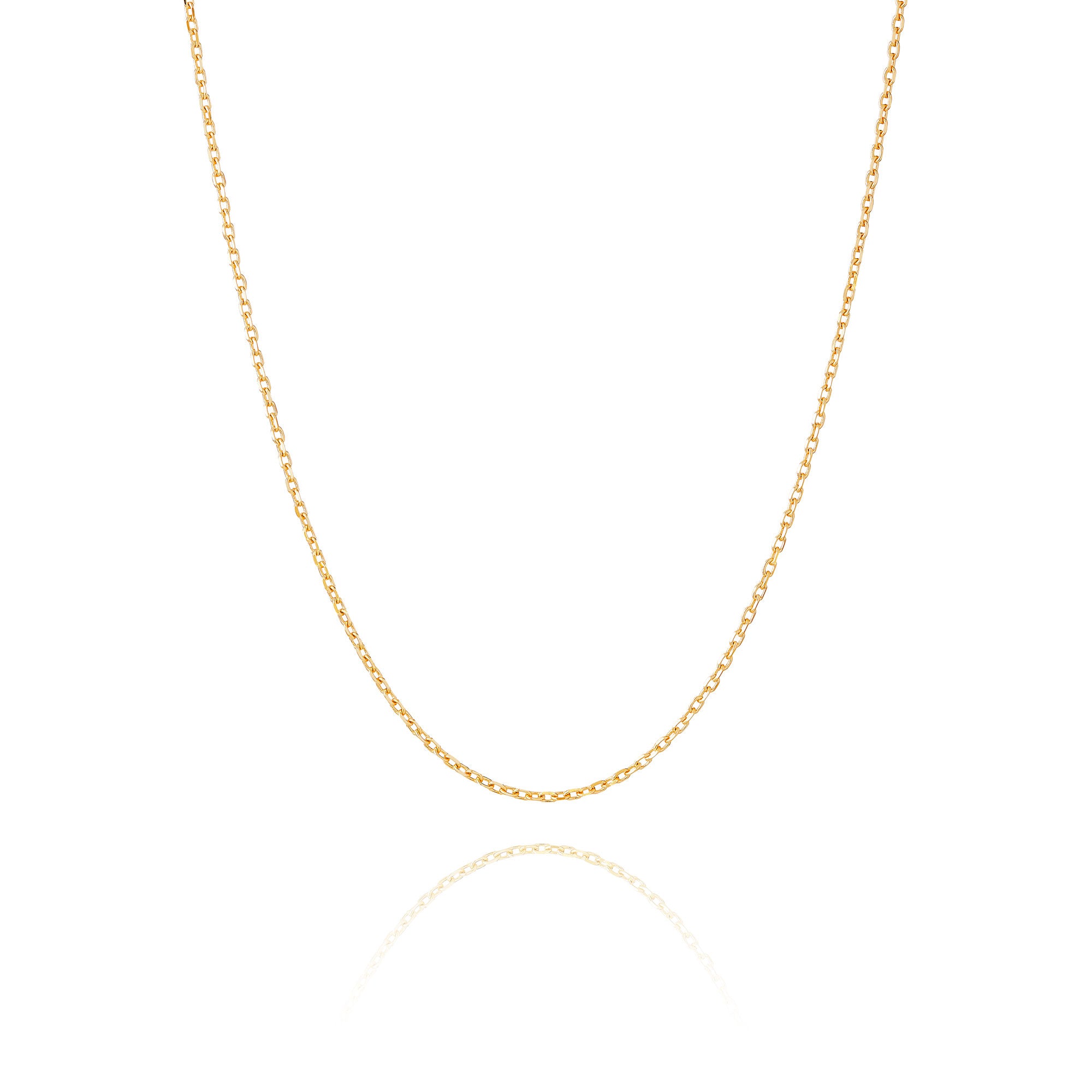 Diamond Cut Cable Chain 18kt Yellow Gold Image 1 | Shen Yun Collections