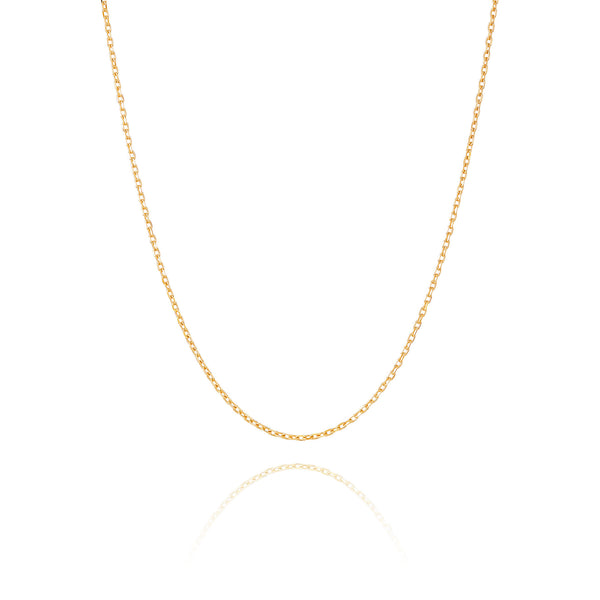 Diamond Cut Cable Chain 18kt Yellow Gold Image 1 | Shen Yun Shop