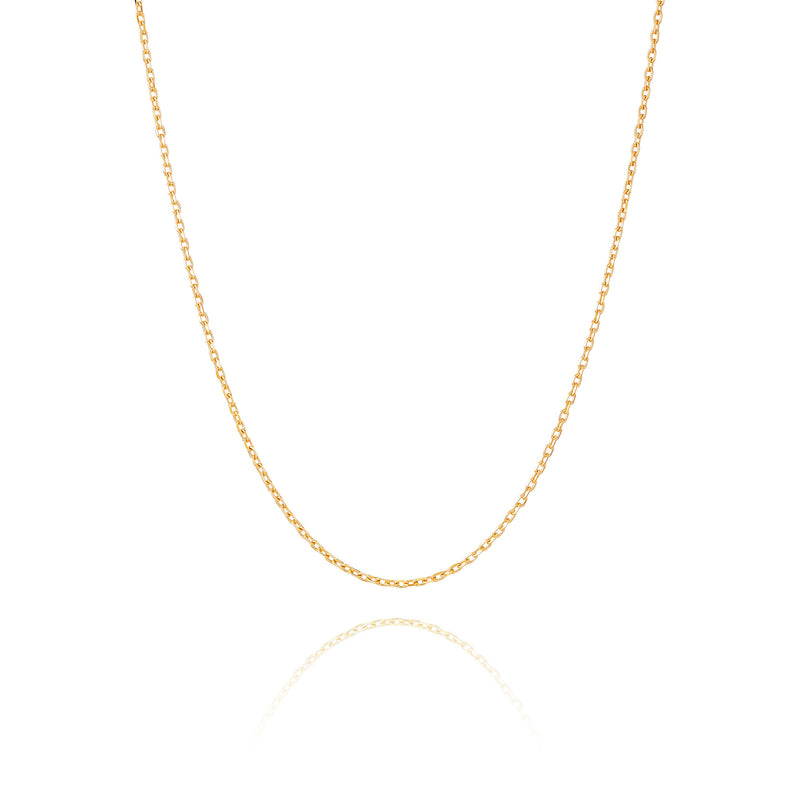 Diamond Cut Cable Chain 18kt Yellow Gold Image 1 | Shen Yun Collections