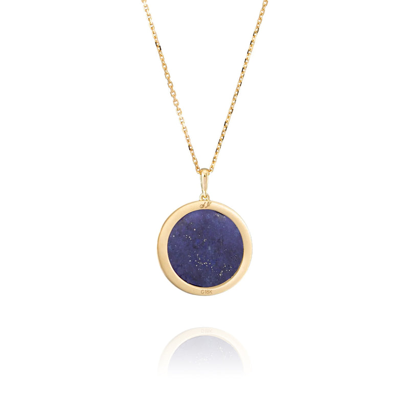 Divine Grace Fine Jewelry Pendant Lapis Back Image 3 | Shen Yun Collections
