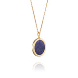 Divine Grace Fine Jewelry Pendant Lapis Side Back Image 4 | Shen Yun Collections