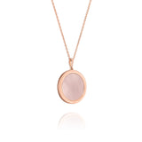 Divine Grace Pendant 18kt Rose Gold with Pink Opal Back - Shen Yun Collections