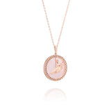 Divine Grace Pendant 18kt Rose Gold with Pink Opal Side - Shen Yun Collections