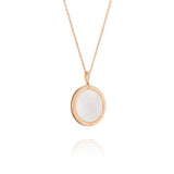 Divine Grace Pendant 18kt Rose Gold with White Mother of Pearl