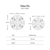 Falun Pin Size Chart | Shen Yun Shop