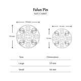 Falun Pin Size Chart | Shen Yun Collections 