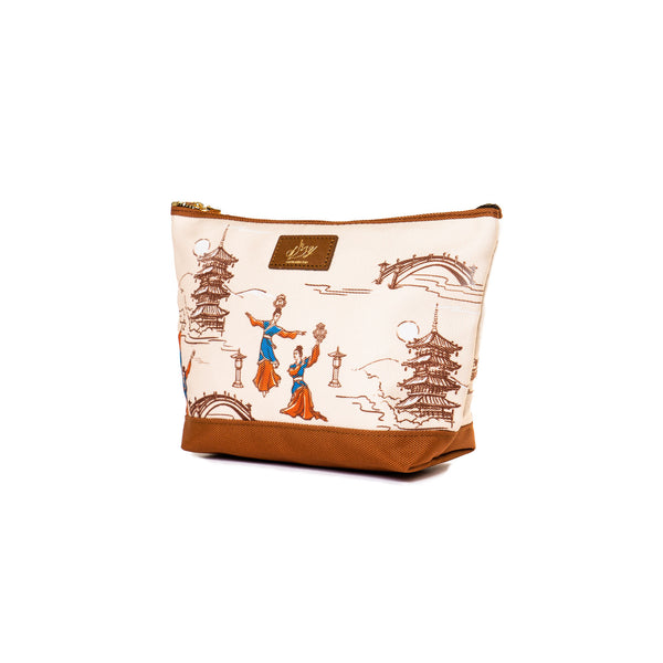 Lantern Grace Pouch Beige Side 1 | Shen Yun Shop