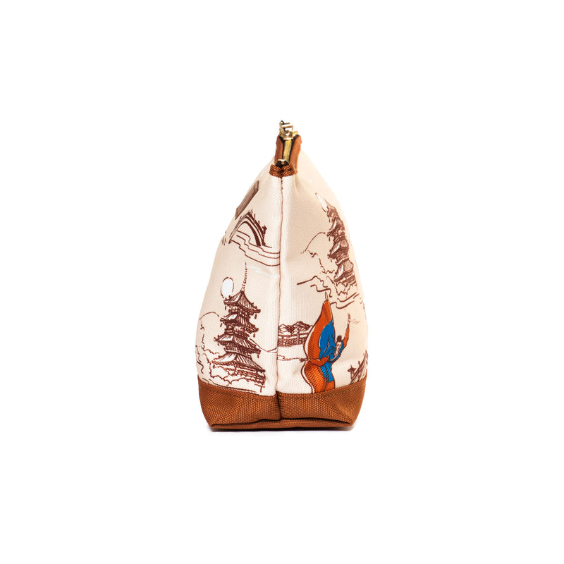 Lantern Grace Pouch Beige Side 2 | Shen Yun Shop