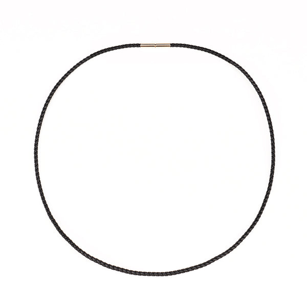 Leather necklace cord with gold clasp discount