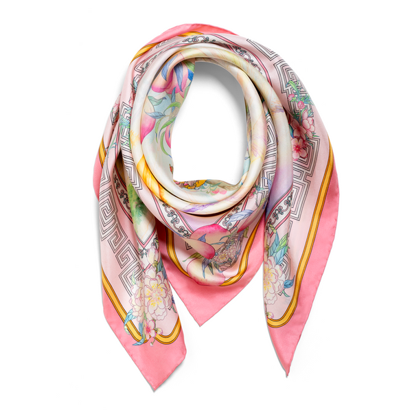 The Peaches of Immortality Scarf Folded - Shen Yun Collections
