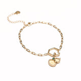 Paperclip Chain Bracelet Gold Life Style 1 | Shen Yun Shop 