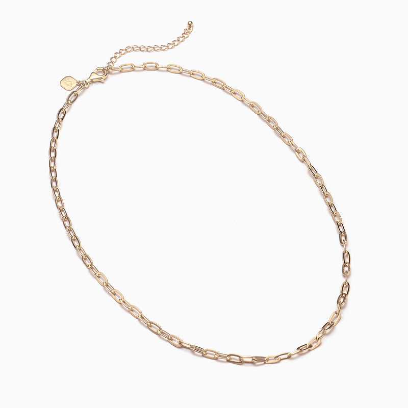 Paperclip Chain Necklace Gold (16’') Image 3 | Shen Yun Collections 