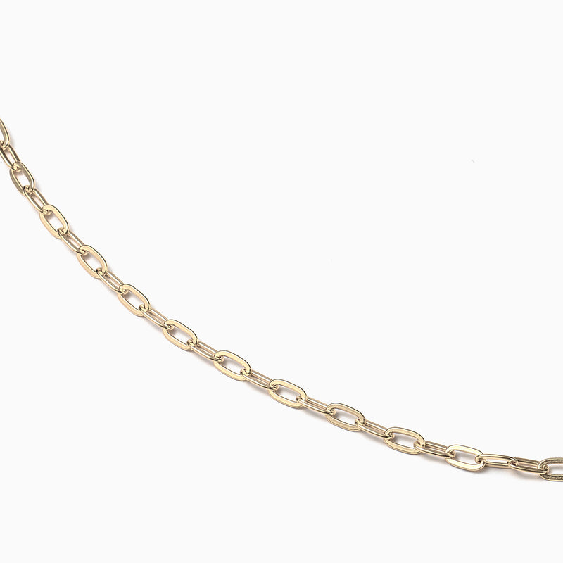 Paperclip Chain Necklace Gold (16’') Image 4 | Shen Yun Collections 
