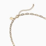 Paperclip Chain Necklace Gold (16’') Clasp | Shen Yun Collections 