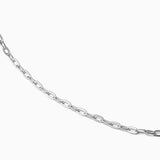 Paperclip Chain Necklace Silver View 2 | Shen Yun Shop 