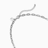 Paperclip Chain Necklace Silver View 3 | Shen Yun Shop 