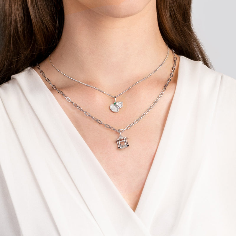 Pavilion Grace Charm Silver And Charming Hulu Charm Silver Model | Shen Yun Collections