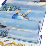 Phoenix of the Sapphire World Silk Long Scarf Image 3 | Shen Yun Shop