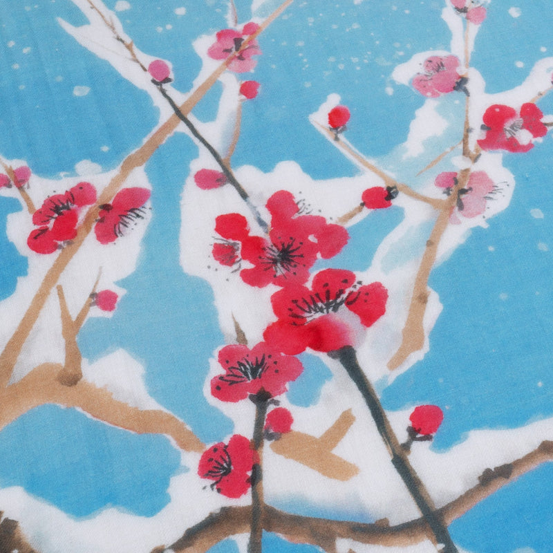 Plum Blossom Scarf Light Blue View 4 | Shen Yun Shop