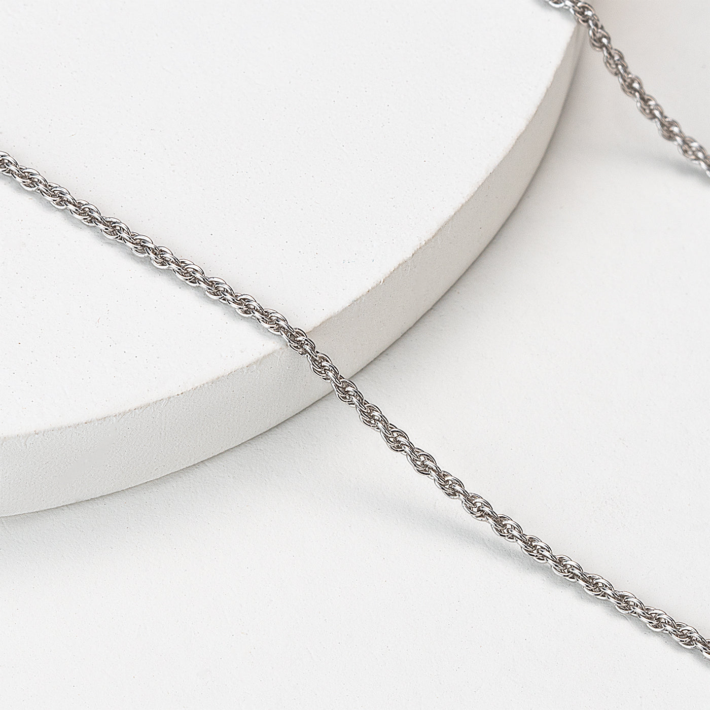 Rope Chain Silver 18+2