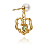 Ruyi Timeless Blessings Fine Jewelry Earrings Back View | Shen Yun Shop