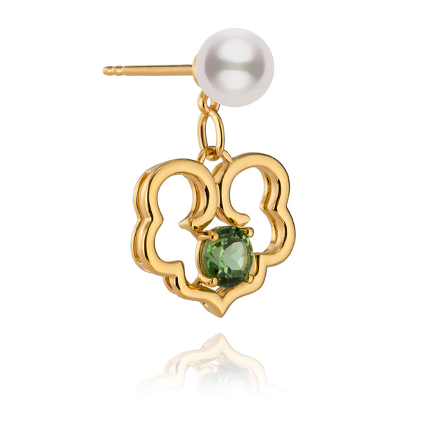 Ruyi Timeless Blessings Fine Jewelry Earrings Side View | Shen Yun Collections