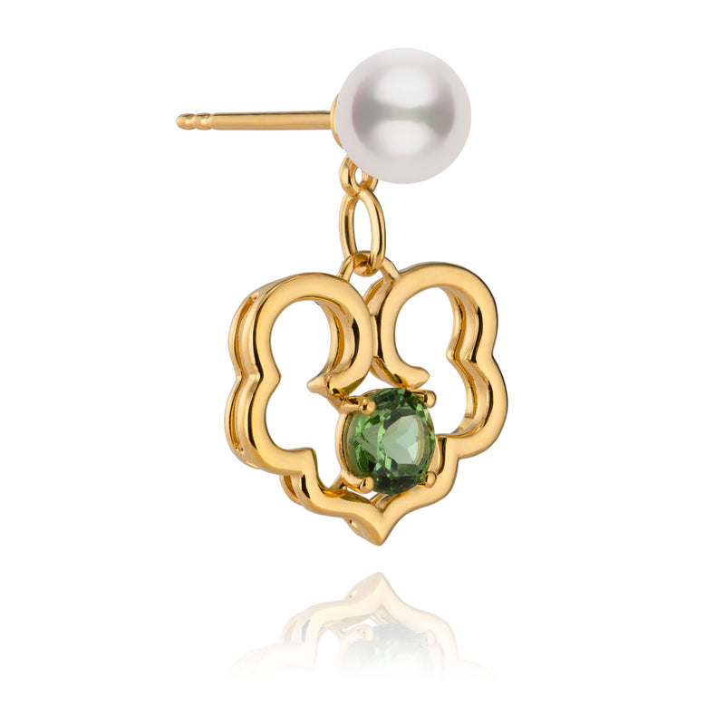 Ruyi Timeless Blessings Fine Jewelry Earrings Side View | Shen Yun Collections