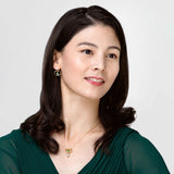 Ruyi Timeless Blessings Fine Jewelry Set with Tsavorite Model Image | Shen Yun Collections