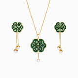 Ruyi Earrings & Necklace Set - Shen Yun Collections