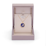 Divine Grace Pendant 18kt Yellow Gold with Lapis