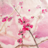Plum Blossom Scarf Pink Print Details | Shen Yun Collections