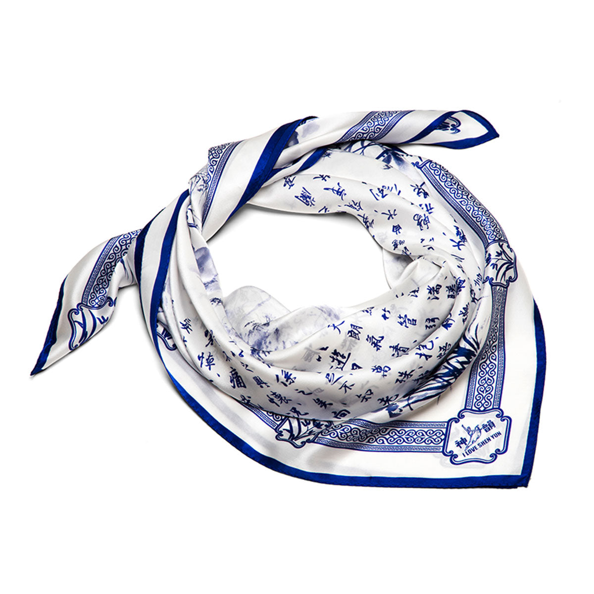 Poets of the Orchid Pavilion Silk Scarf | Shen Yun Collections
