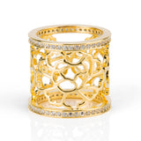 Tang Flower Scarf Ring Gold  | Shen Yun Shop