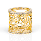 Tang Flower Scarf Ring Gold | Shen Yun Collections