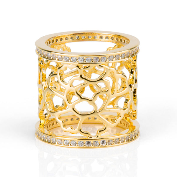 Tang Flower Scarf Ring Gold | Shen Yun Collections