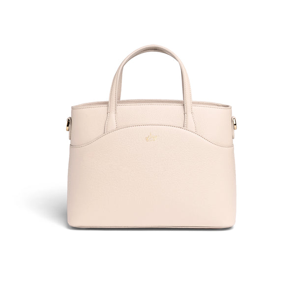 Tang Dynasty Grace Tote Bag Parchment Beige Front View | Shen Yun Collections 