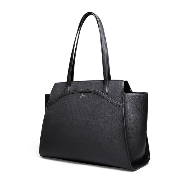 Tang Dynasty Grace Tote Bag - Black - Side View  | Shen Yun Shop 