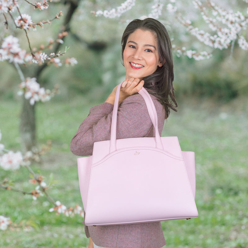 Tang Dynasty Grace Tote Bag Blush Pink Model | Shen Yun Shop