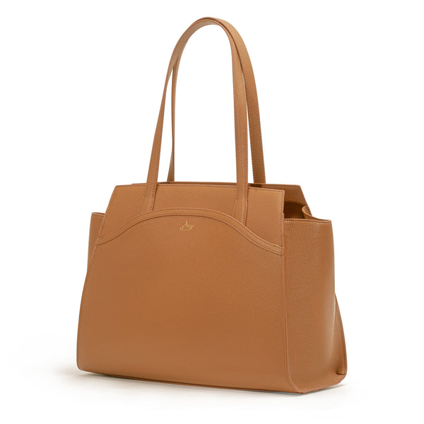 Tang Dynasty Grace Tote Bag Camel Side Image | Shen Yun Collections