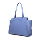 Tang Dynasty Grace Tote Bag Cornflower Blue Side View | Shen Yun Collections 