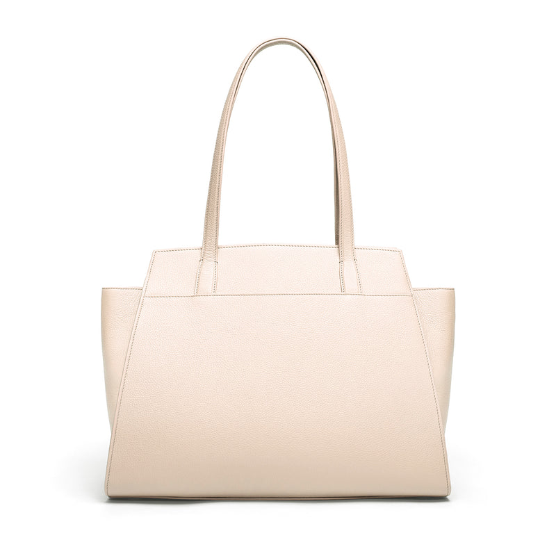 Tang Dynasty Grace Tote Bag Parchment Beige Rear View | Shen Yun Collections