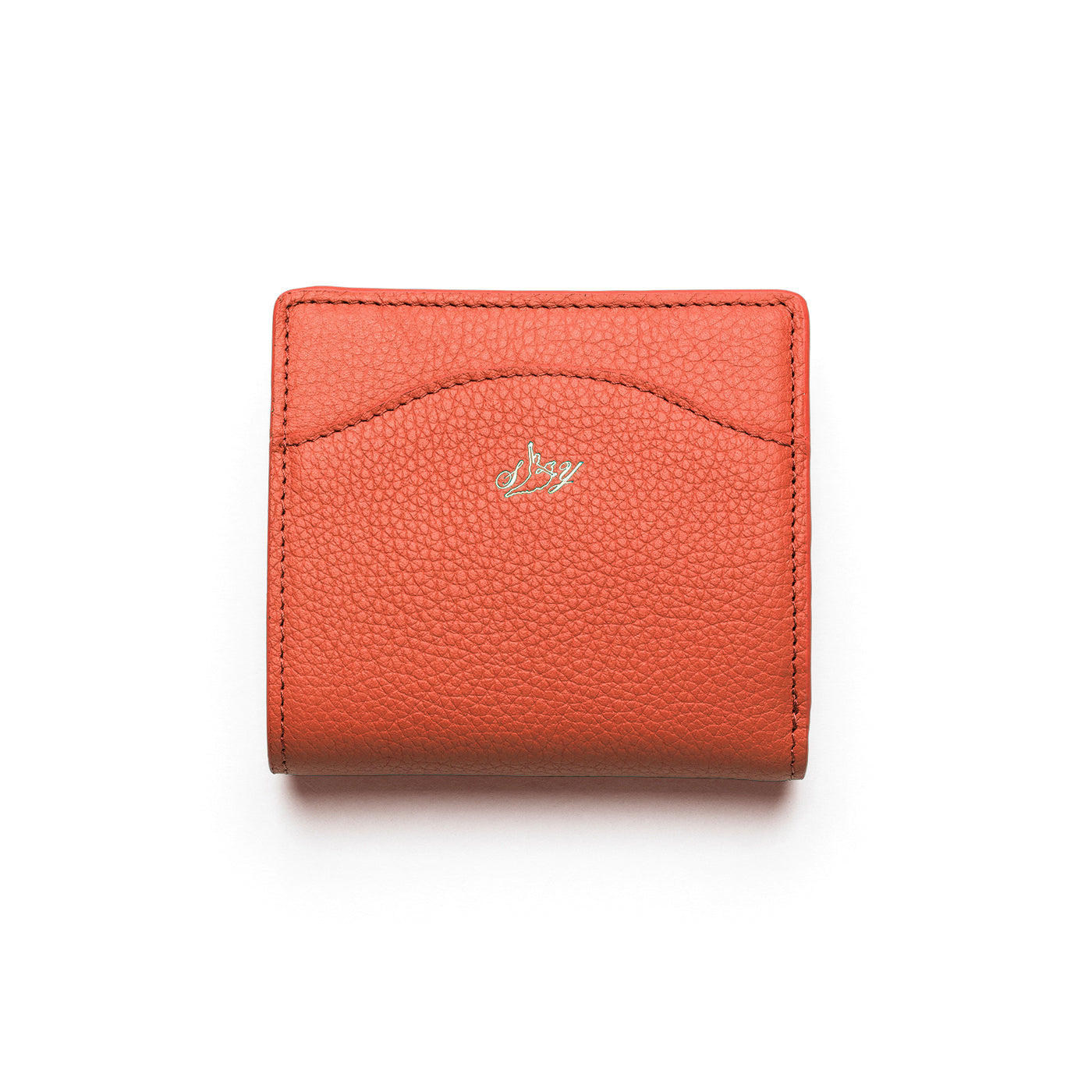 Tang Dynasty Grace Wallet Canyon Orange Front View | Shen Yun Collections