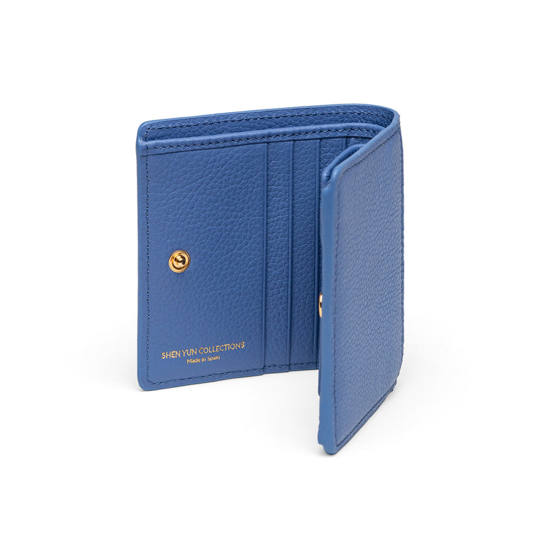 Tang Dynasty Grace Wallet - Cornflower - Blue - Side View | Shen Yun Shop 